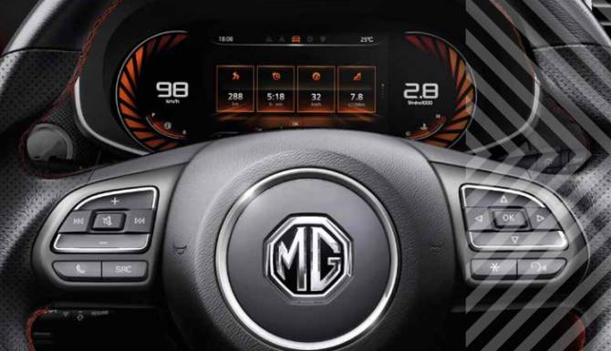 MG ZS Dashboard