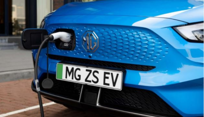 New MG ZS EV charging